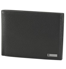 Портмоне VICTORINOX Altius 3.0 Innsbruck, чёрное, натуральная тиснёная кожа наппа, 13x2x10 см