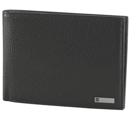 Портмоне VICTORINOX Altius 3.0 Innsbruck, чёрное, натуральная тиснёная кожа наппа, 13x2x10 см