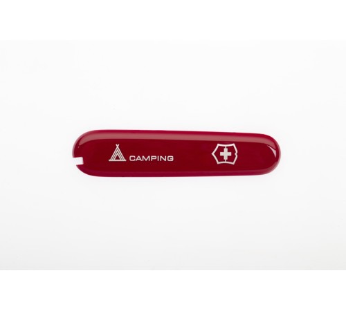 Передняя накладка с лого Camping для ножей VICTORINOX 91 мм 1.3763.71 и 1.3613.71, красная