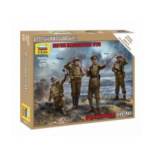 Сборные солдатики ZVEZDA Британский штаб, 1/72