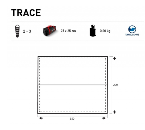 Палатка-шатер Trimm Shelters TRACE, темно-зеленый, 49259