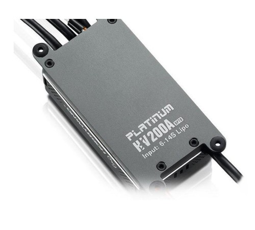 Бесколлекторный регулятор Hobbywing PLATINUM-200A-HV-OPTO-V4.1 (200A-300A, Aircraft, Heli)