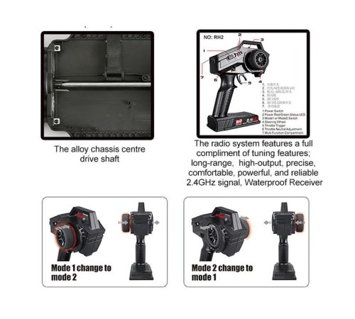 Радиоуправляемый монстр Remo Hobby MMAX PRO (красный) Li-Po 4WD 2.4G 1/10 RTR