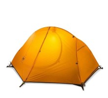 Палатка одноместная Naturehike сверхлегкая + коврик NH18A095-D, оранжевая, 6927595701836