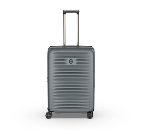Чемодан VICTORINOX Airox Advanced, серо-синий матовый, 100% поликарбонат Makrolon, 46x29x69 см, 75 л