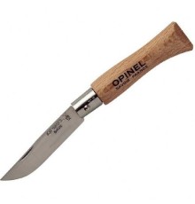 Нож Opinel №4, нержавеющая сталь, рукоять из бука, 121040