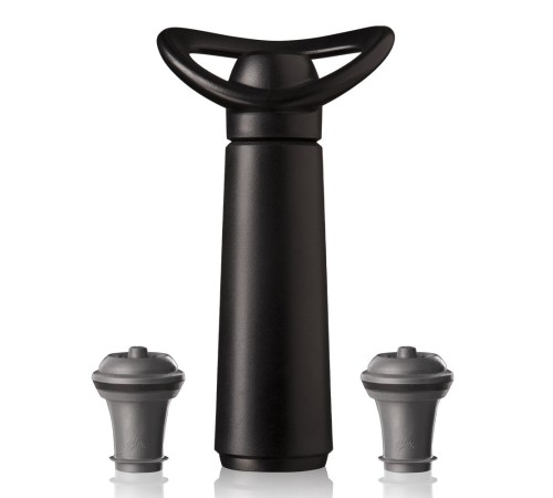 Вакуумный насос для вина Vacu Vin Concerto Black + 2 пробки
