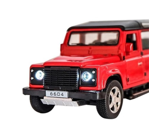 Машина Land Rover Defender 6604 1/32 свет, звук, в асс. инерция (1/12шт.), б/к, 15 см