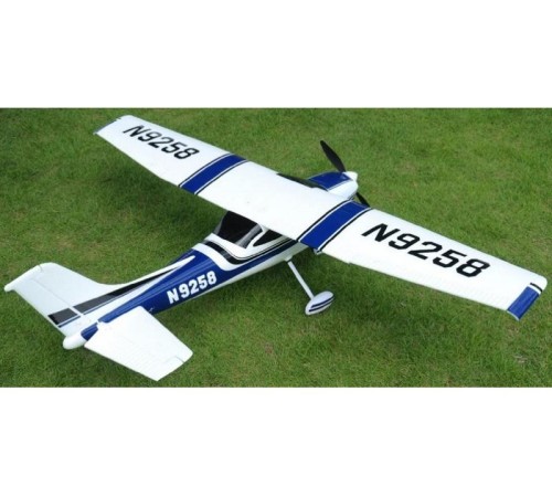 Радиоуправляемый самолет Top RC Cessna 182 500 class синяя 1410мм 2.4G 4-ch LiPo RTF