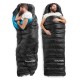 Мешок спальный Naturehike CW400 NH18C400-D с гусинным пухом, размер М, черный, 6927595761663
