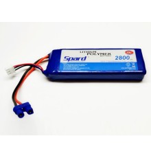 Аккумулятор Li-Po Spard 2800mAh, 7,4V, 15C, EC2