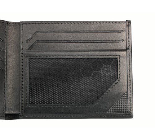 Портмоне VICTORINOX Zenon с защитой от сканирования RFID, чёрное, натуральная кожа наппа, 11x2x9 см