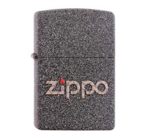 Зажигалка ZIPPO Classic с покрытием Iron Stone™, латунь/сталь, серая, матовая, 38x13x57 мм