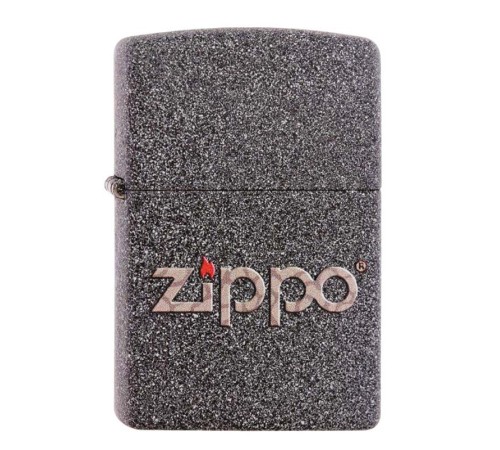 Зажигалка ZIPPO Classic с покрытием Iron Stone™, латунь/сталь, серая, матовая, 38x13x57 мм