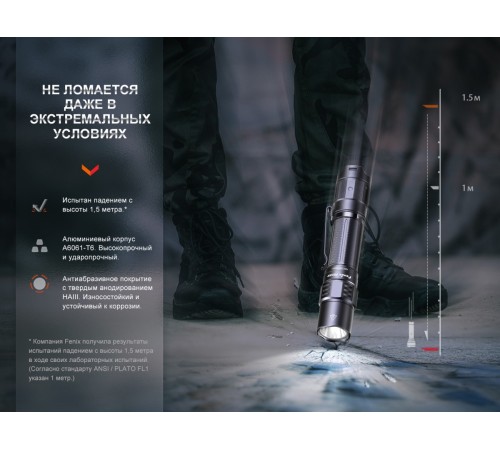 Фонарь  Fenix PD35R EDC/Tactical, 1700 Lumen