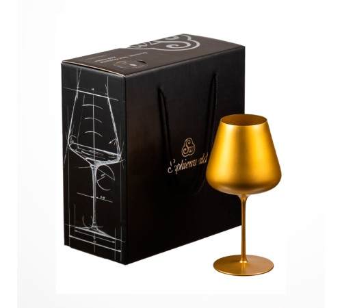 Бокалы для вина Sophienwald Golden Line Bourgogne 2 шт.
