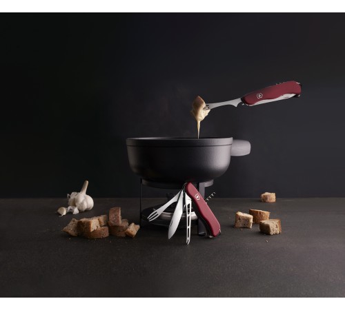 Нож перочинный VICTORINOX Cheese Master, 111 мм, 8 функций, с фиксатором лезвия, красный