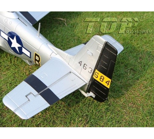 Радиоуправляемый самолет Top RC P-51D Pro синий 750мм flight controller PNP