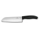 Нож сантоку VICTORINOX SwissClassic, 17 см, чёрный, в картонном блистере