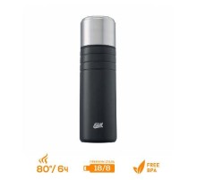 Термос Esbit MAJORIS VF1000TL-DG, из нержавеющей стали с двойной крышкой, черный, 1.0 л