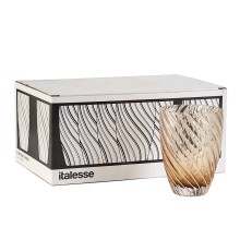 Стаканы сервировочные Italesse Vertigo Tumbler Amber 6 шт.