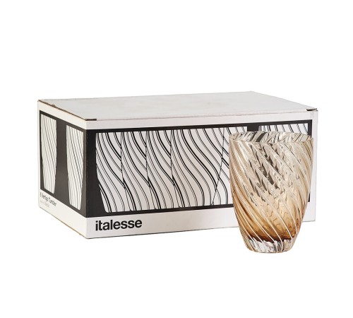 Стаканы сервировочные Italesse Vertigo Tumbler Amber 6 шт.