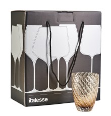 Стаканы сервировочные Italesse Vertigo Tumbler Amber 2 шт.
