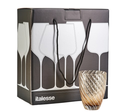 Стаканы сервировочные Italesse Vertigo Tumbler Amber 2 шт.