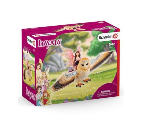 Фигурка Schleich Фея, летящая на сверкающей сове