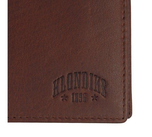 Бумажник KLONDIKE Dawson, натуральная кожа в коричневом цвете, 12 х 2 х 9,5 см