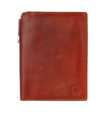 Бумажник для документов Cross Vachetta New Cognac, с ручкой Cross, кожа наппа, гладкая, рыже-корич.