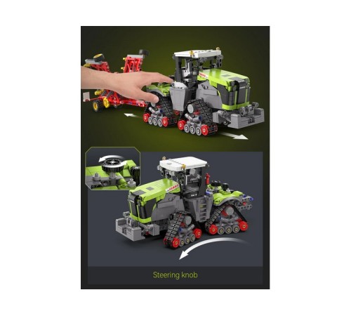 Конструктор CaDA трактор CLAAS XERION 5000 TRAC TS 1/32 (1336 деталей)