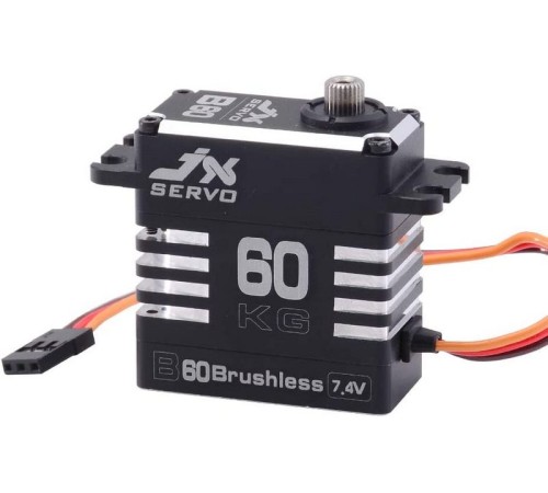 Сервомашинка цифровая JX Servo B60 (87г/62/0.11/7.4V) бесколлекторная, Full metal