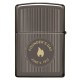 Зажигалка ZIPPO Founder's Day с покрытием Black Ice®, латунь/сталь, чёрная, глянцевая, 38x13x57 мм
