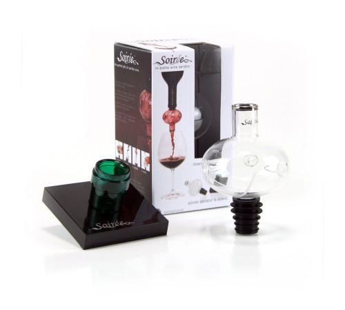 Аэратор для вина на бутылку с подставкой Soiree Home Wine Aerator