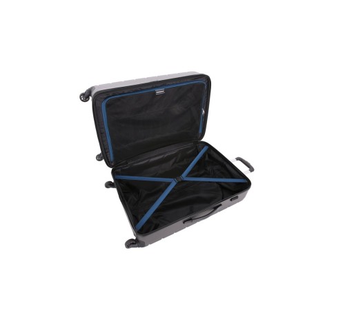Чемодан SWISSGEAR ALVERSTONE, серый, AБC-пластик, 51,5 x 31 x 77 см, 96 л