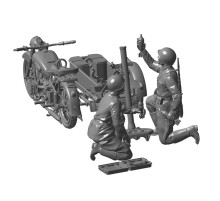 Сборная модель ZVEZDA Советский мотоцикл М-72 с минометом, 1/35
