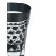 Стакан TAJIMA GLASS с шестиугольным плетением 220 мл, черный