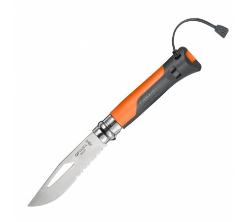 Нож Opinel №8 Outdoor, оранжевый, блистер, 002141