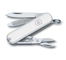 Нож-брелок VICTORINOX Classic SD, 58 мм, 7 функций, белый