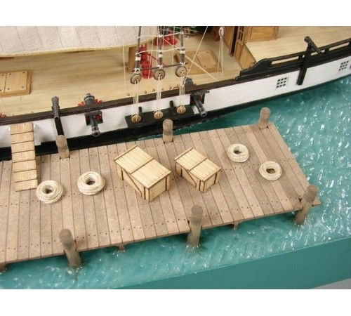 Сборная картонная модель Shipyard балтиморский клипер Berbice в верфи Quay-Portt 1780 г (№38), 1/96
