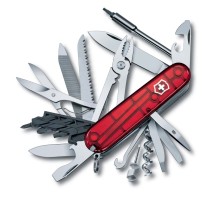 Нож перочинный VICTORINOX CyberTool 41, 91 мм, 39 функций, полупрозрачный красный