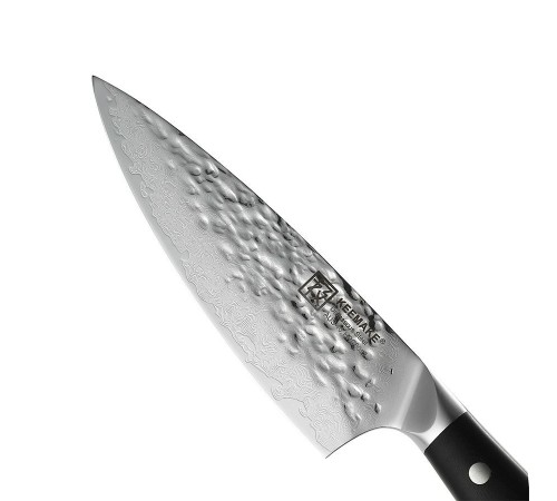 Нож шеф-повара из дамасской стали Keemake 6,5 Inch Chef Knife, черный