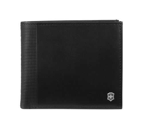 Портмоне VICTORINOX Altius Alox с защитой от сканирования RFID, чёрное, натуральная кожа, 10x2x11 см