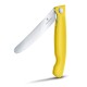 Нож для овощей VICTORINOX SwissClassic, складной, лезвие 11 см с волнистой заточкой, жёлтый