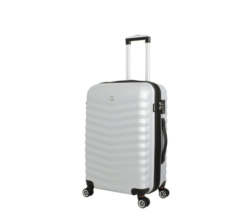 Чемодан WENGER FRIBOURG, серебристый, АБС-пластик, 45x27x66  см, 64 л