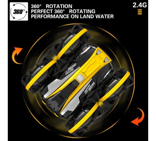 Радиоуправляемый перевертыш-амфибия Volantex RC желтый 4WD 2.4G 1/20 RTR