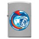 Зажигалка ZIPPO Гагарин с покрытием Brushed Chrome, латунь/сталь, серебристая, матовая, 38x13x57 мм