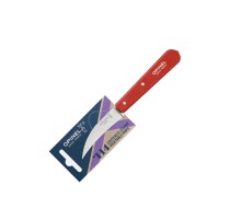 Нож столовый Opinel №114, деревянная рукоять, блистер, нержавеющая сталь, красный 003127