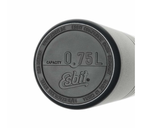 Термос Esbit MAJORIS VF750TL-DG, из нержавеющей стали с двойной крышкой, черный, 0.75 л